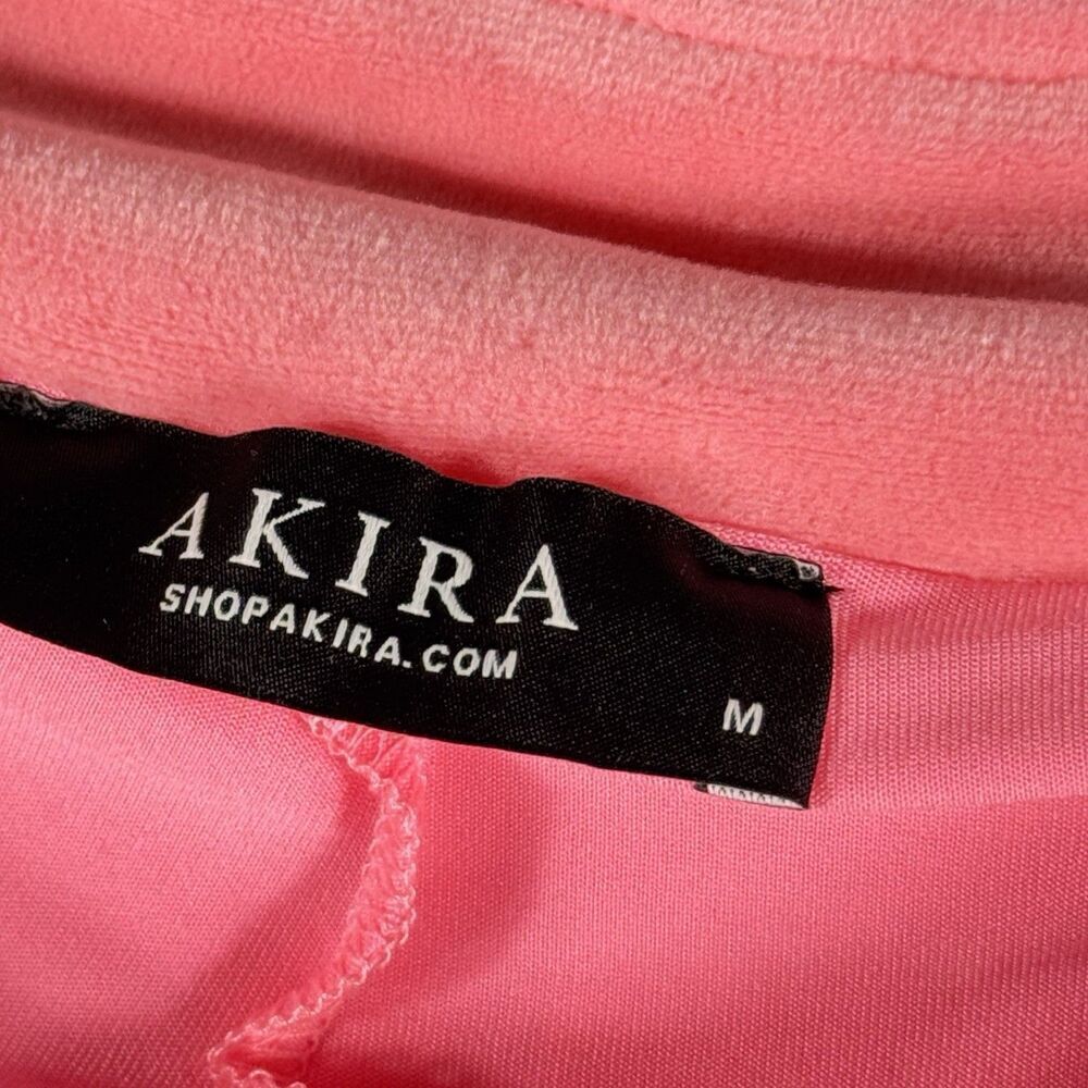 Akira Fashion Sz M Icon Pleated Micro Mini Skirt Velvet Flirty Low Rise Stretch - Picture 7 of 12